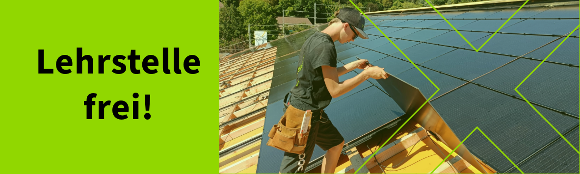 Lehrstelle Solarinstallateur EFZ
