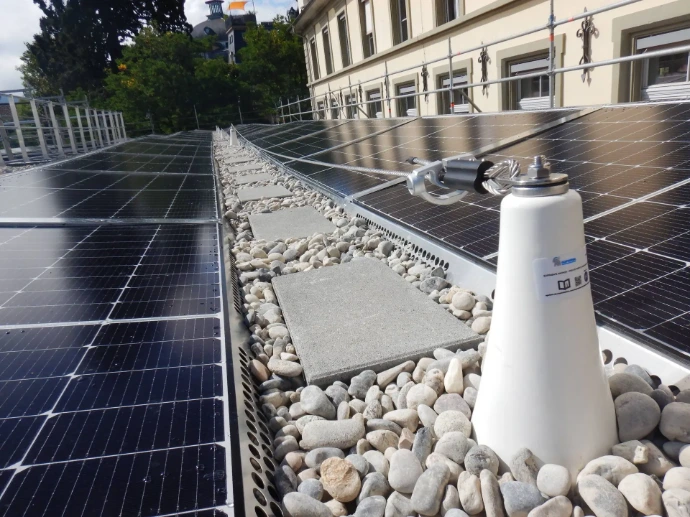 Flachdach PV-Anlage